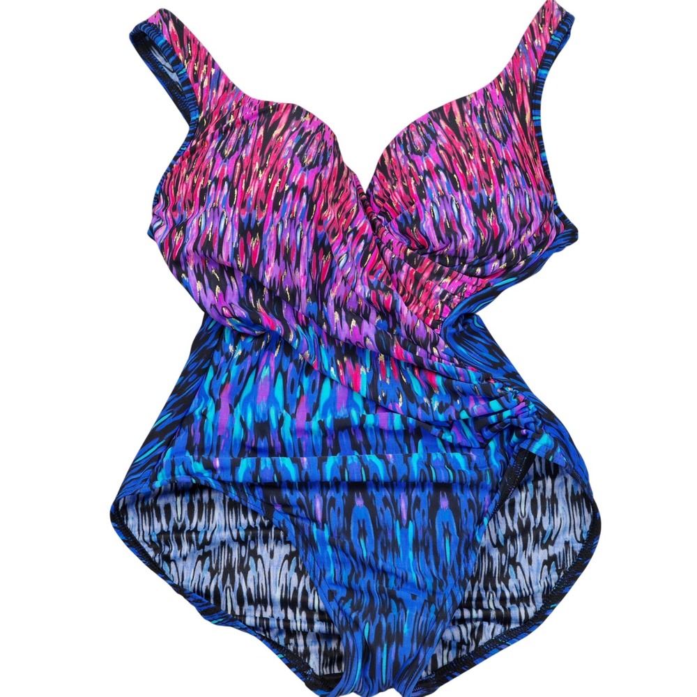 Miraclesuit One-Piece Swimsuit in Pink, Purple, Blue